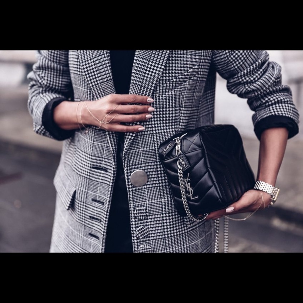LouLou Bowling Bag Matelasse Chevron Leather Small